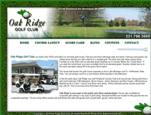 Tablet Screenshot of golfoakridgegc.com